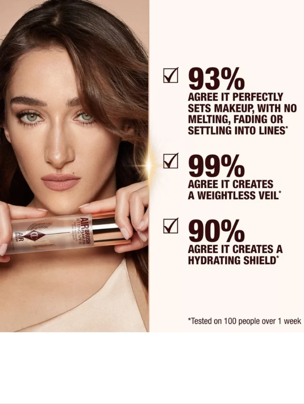 Charlotte Tilbury Airbrush Flawless Setting Spray, 100ml (Full Size), NIB